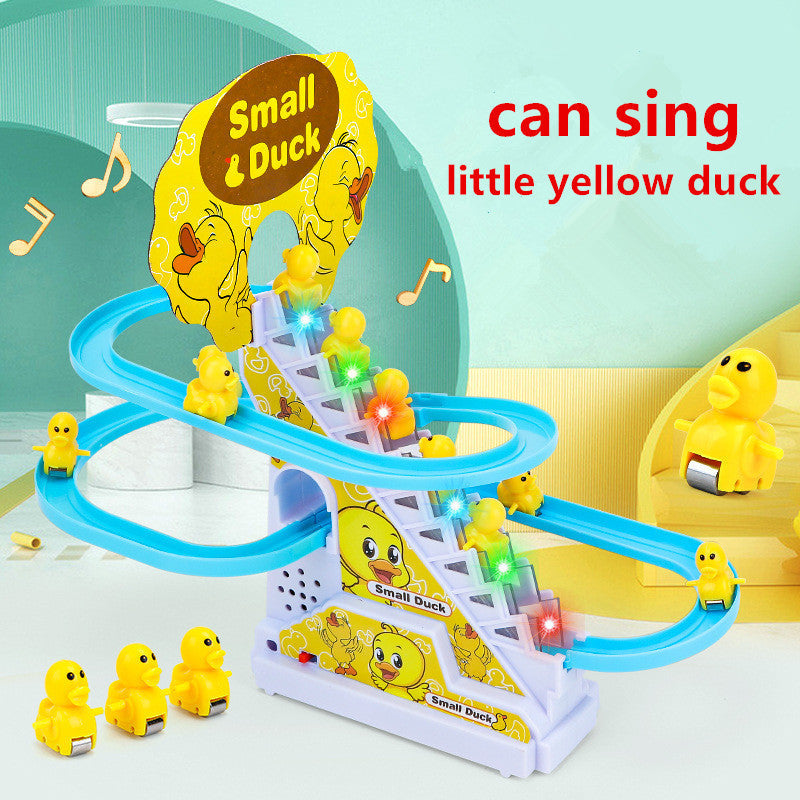 DUCK CLIMBING STAIRS MUSICAL TOY