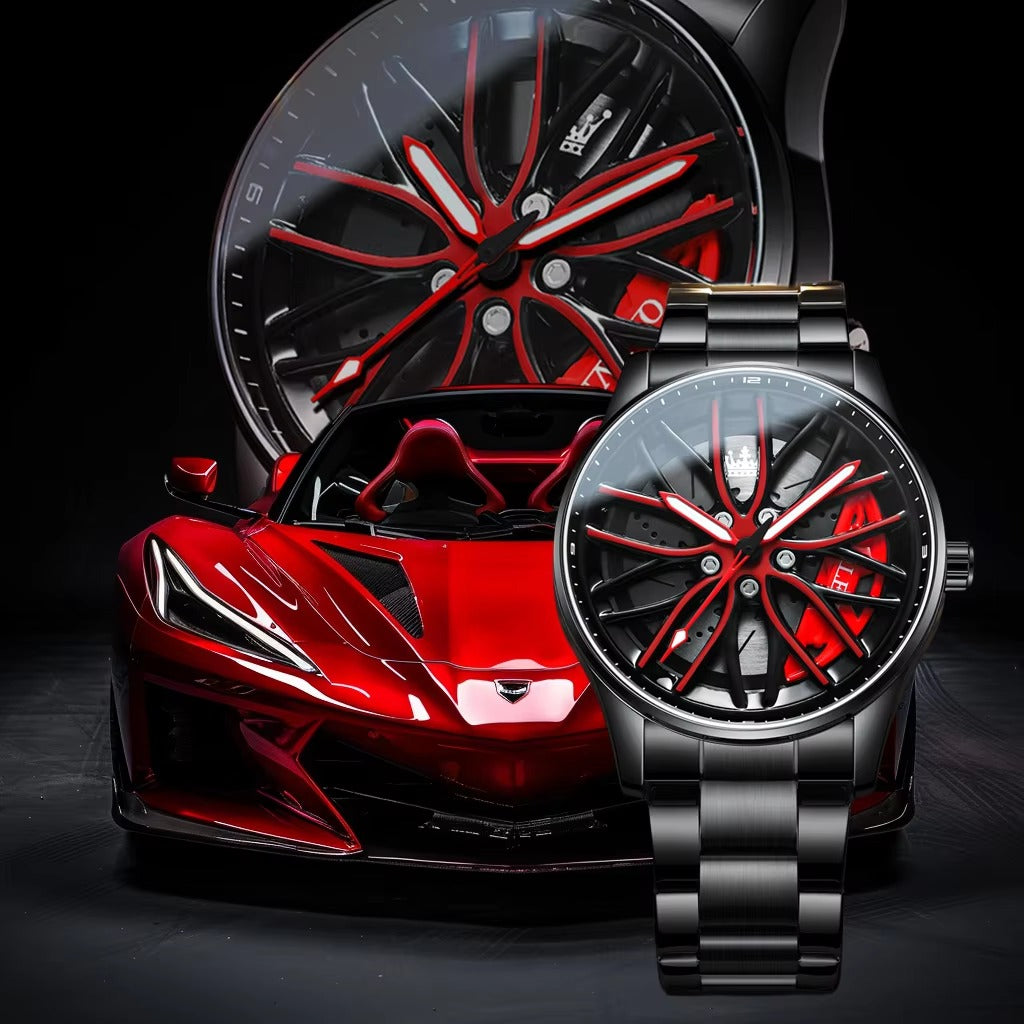 Stainless Steel Wheel Watch