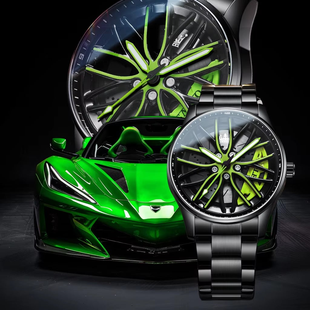Stainless Steel Wheel Watch