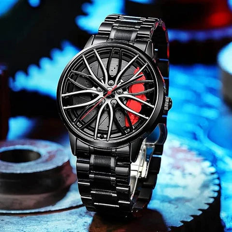 Stainless Steel Wheel Watch