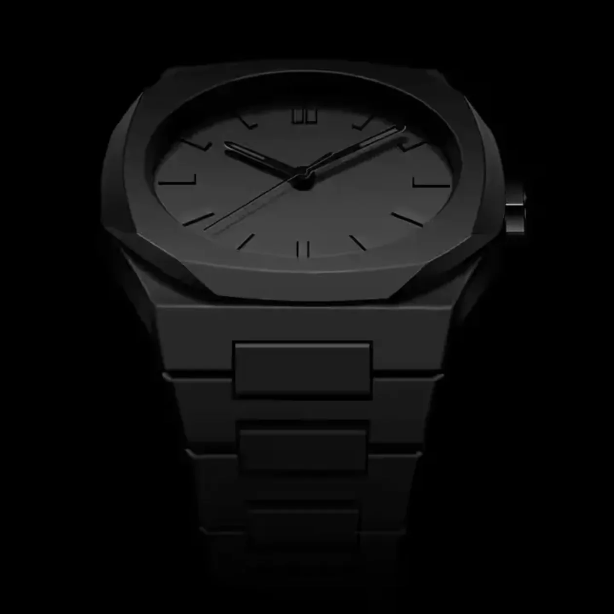 Premium Arabic Aura Black Dial Watch